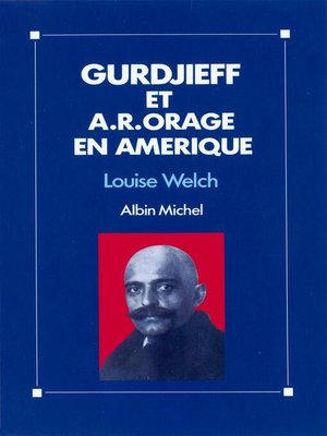 cover image of Gurdjieff et A.R. Orage en Amérique